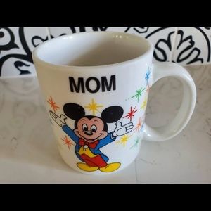 Disney Mickey Mouse WDW Epcot MOM Vintage 1980s Coffee Cup Mug Souvenir